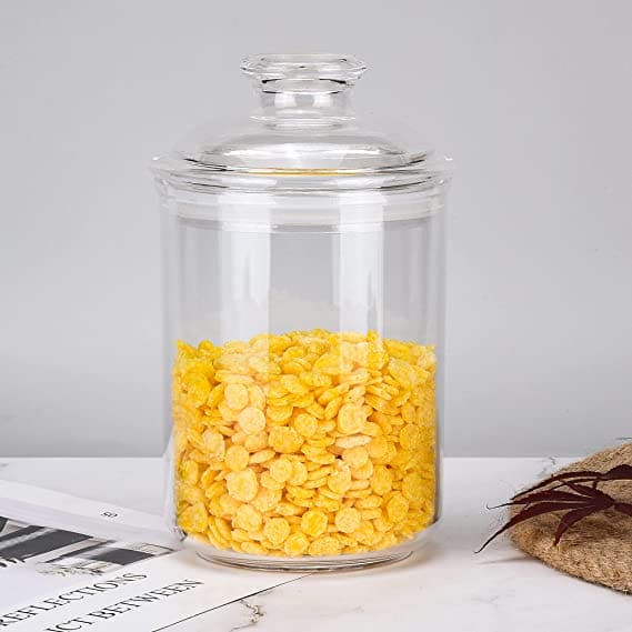 Acrylic Plain Storage Jar, Transparent Kitchen Sealing Jar, Airtight Clear Canister Jar, Food Storage Container, Stackable Condiment Kitchen Organizer Acrylic Plain Storage Jar, Transparent Kitchen Sealing Jar, Airtight Clear Canister Jar, Food Storage Container, Stackable Condiment Kitchen Organizer